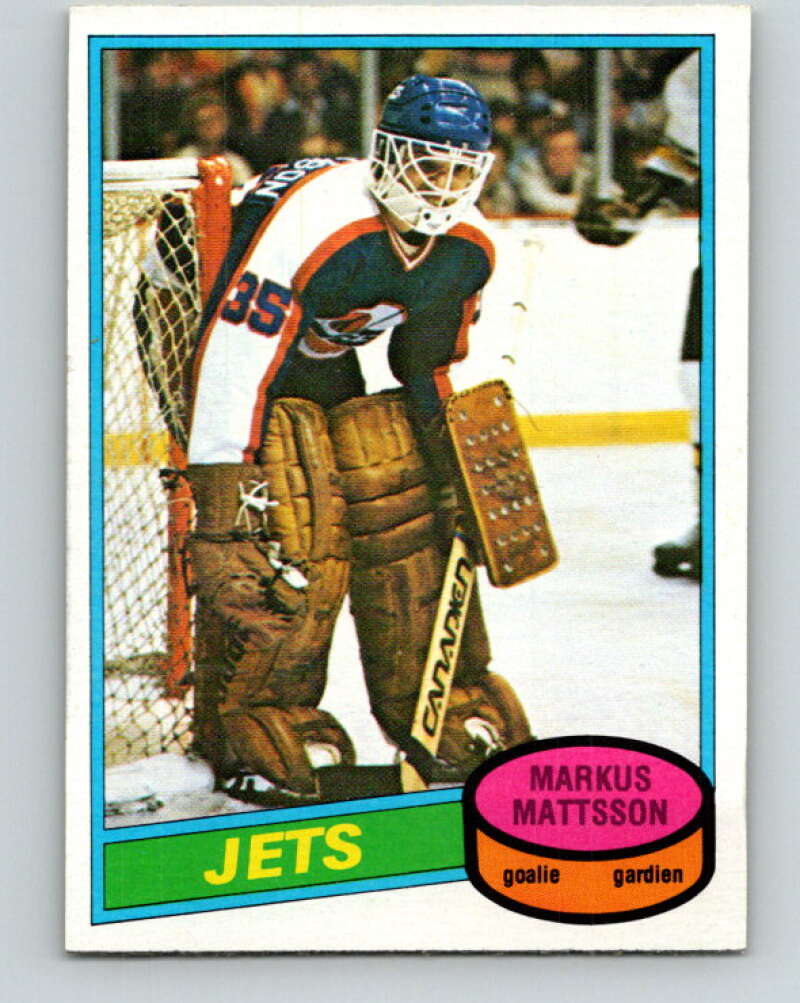 1980-81 O-Pee-Chee #394 Markus Mattsson  RC Rookie Winnipeg Jets  V41070