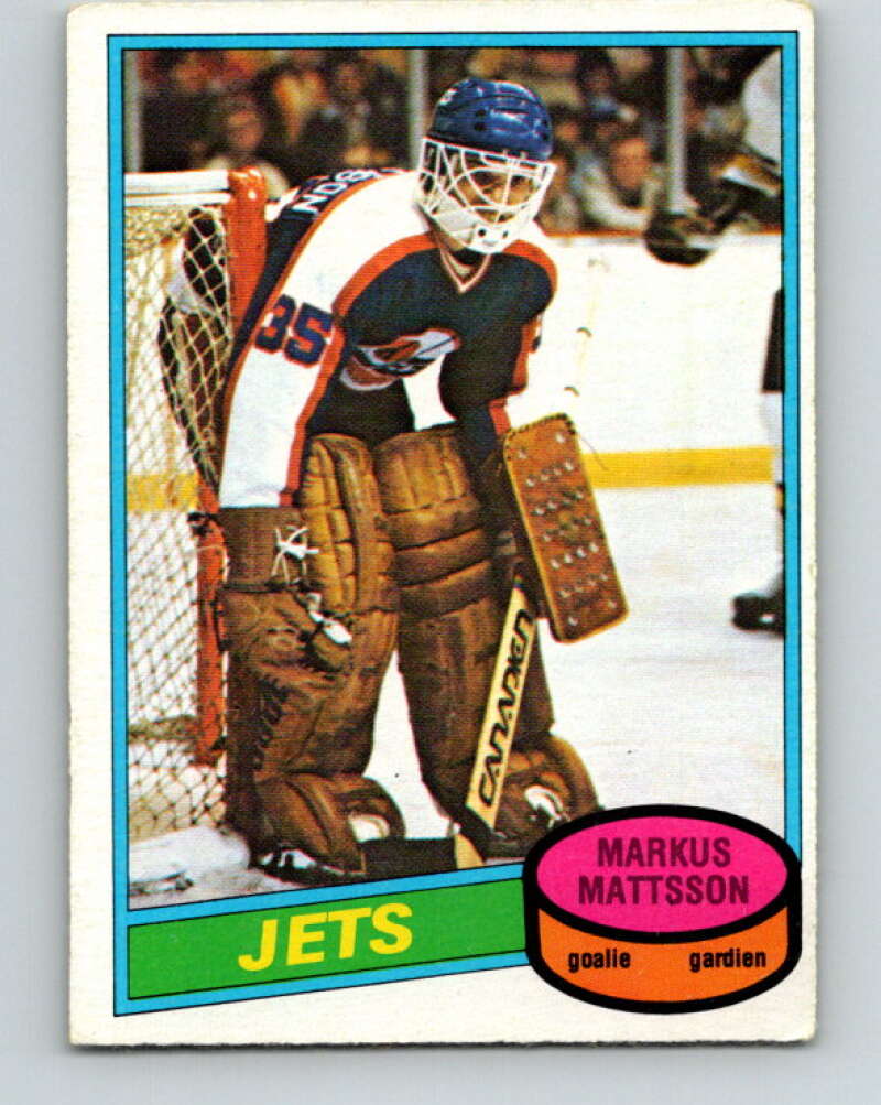 1980-81 O-Pee-Chee #394 Markus Mattsson  RC Rookie Winnipeg Jets  V41071