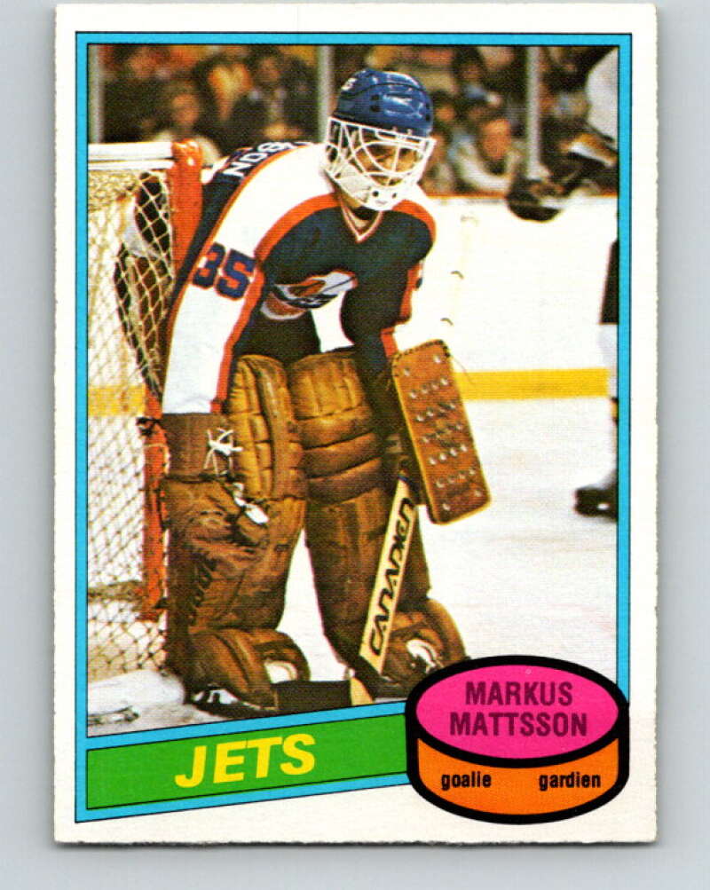 1980-81 O-Pee-Chee #394 Markus Mattsson  RC Rookie Winnipeg Jets  V41072