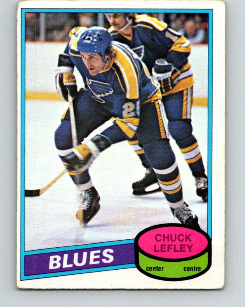 1980-81 O-Pee-Chee #395 Chuck Lefley  St. Louis Blues  V41078