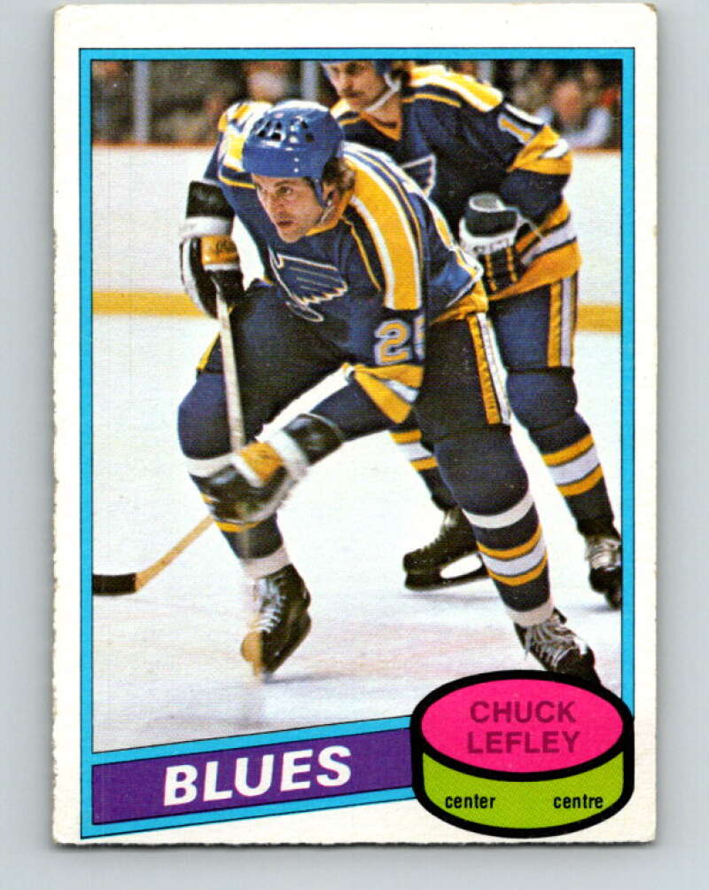 1980-81 O-Pee-Chee #395 Chuck Lefley  St. Louis Blues  V41083
