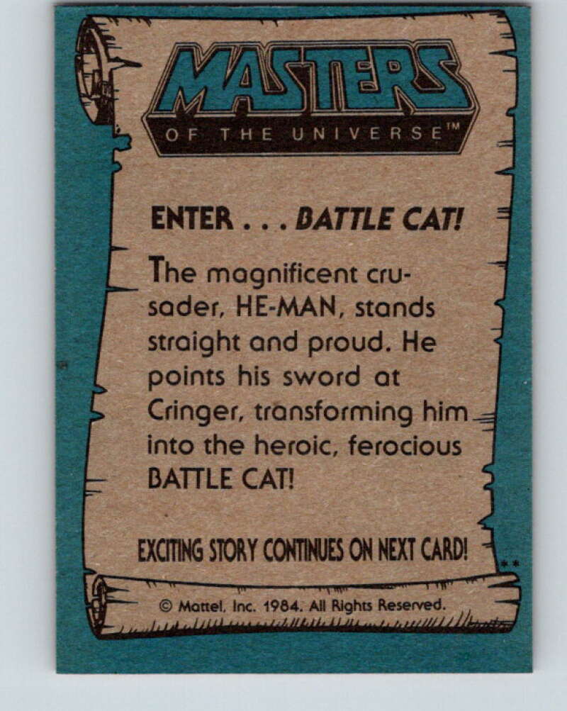 1984 Matel Masters of the Universe #14 Enterâ¦Battle Cat!  V4107
