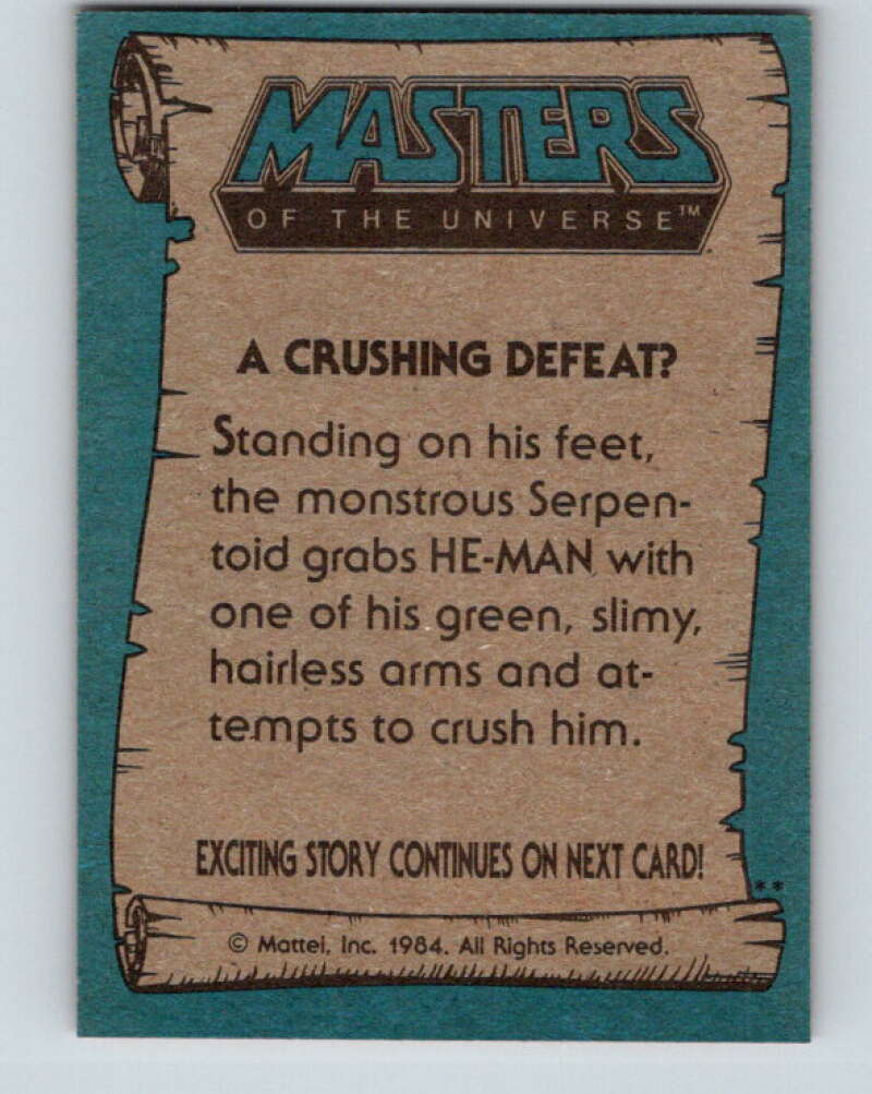 1984 Matel Masters of the Universe #49 A Crushing Defeat  V4118