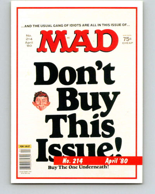 1992 Lime Rock MAD Magazine Series 1 #214 April 1980  V41245