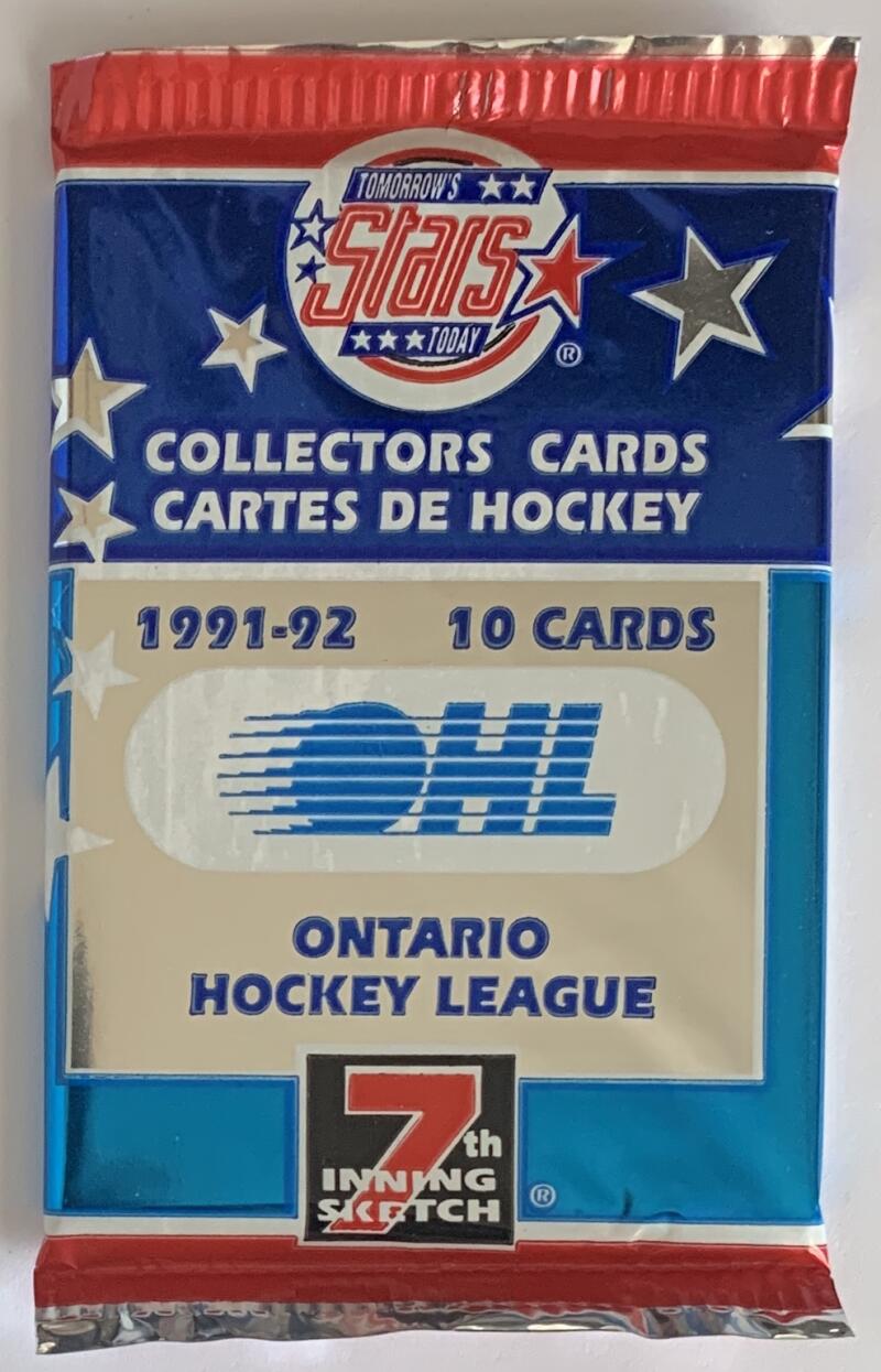 1991-92 7th Inning Sketch (OHL) Hockey NHL PACK - 10 Cards Per Pack