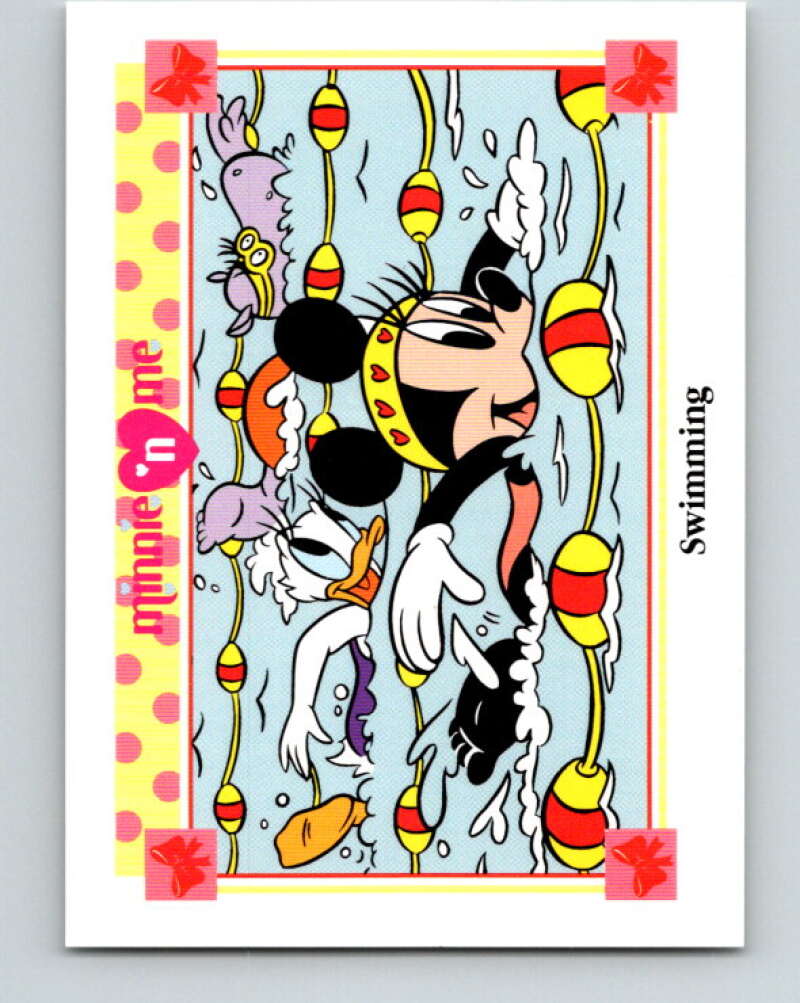 1991 Impel Disney Minnie 'n Me #50 Swimming V41460