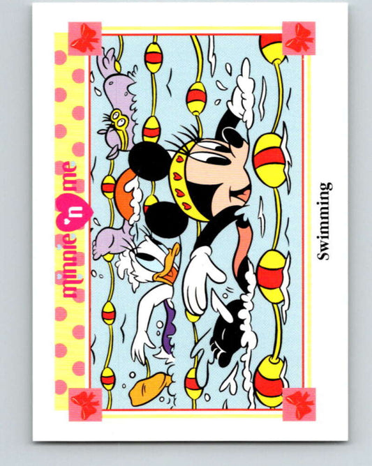 1991 Impel Disney Minnie 'n Me #50 Swimming V41461