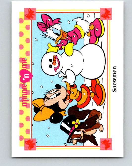 1991 Impel Disney Minnie 'n Me #52 Snowmen V41464