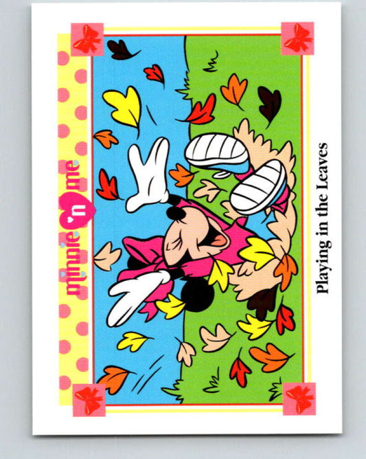 1991 Impel Disney Minnie 'n Me #53 Playing in the Leaves V41465