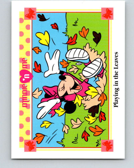 1991 Impel Disney Minnie 'n Me #53 Playing in the Leaves V41466