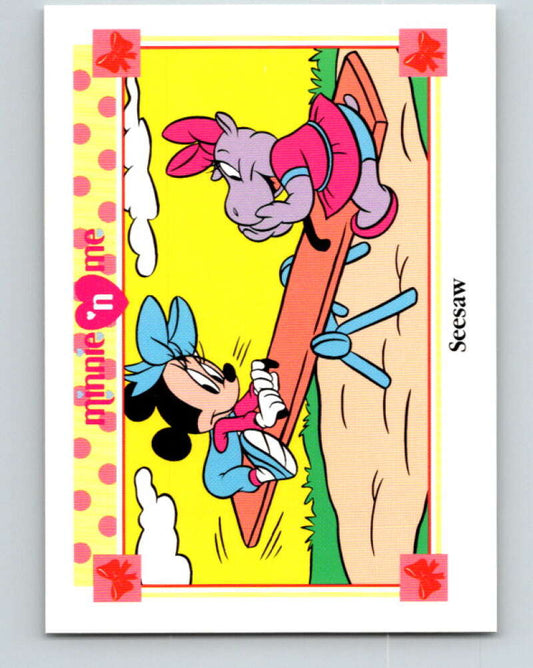 1991 Impel Disney Minnie 'n Me #62 Seesaw V41479