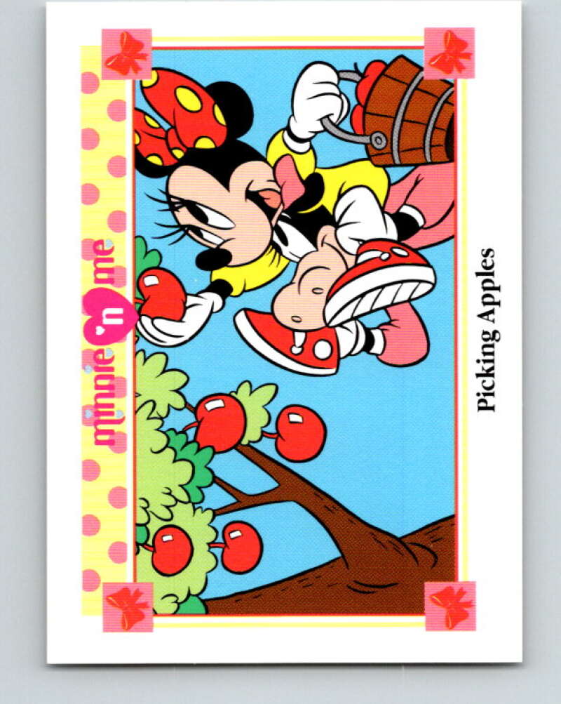 1991 Impel Disney Minnie 'n Me #74 Picking Apples V41494