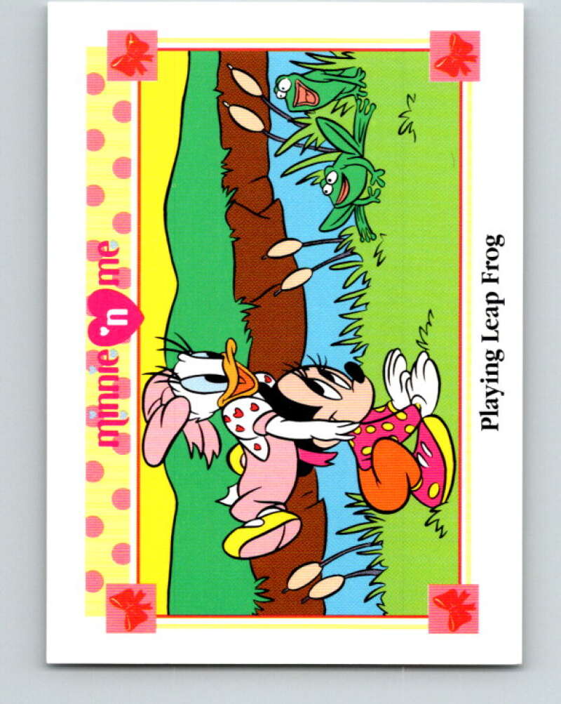 1991 Impel Disney Minnie 'n Me #80 Playing Leap Frog V41501