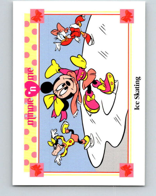 1991 Impel Disney Minnie 'n Me #89 Ice Skating V41513