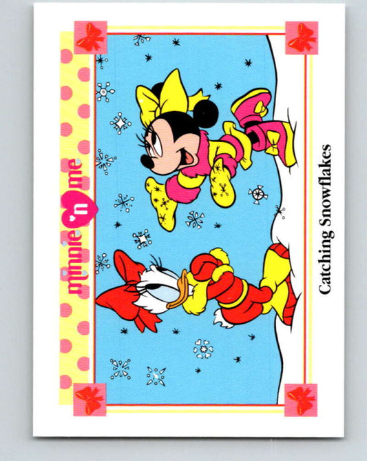 1991 Impel Disney Minnie 'n Me #90 Catching Snowflakes V41514