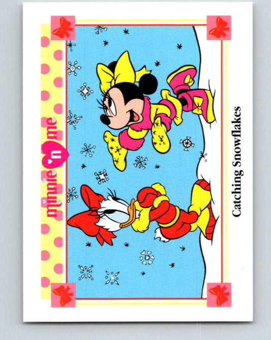 1991 Impel Disney Minnie 'n Me #90 Catching Snowflakes V41515
