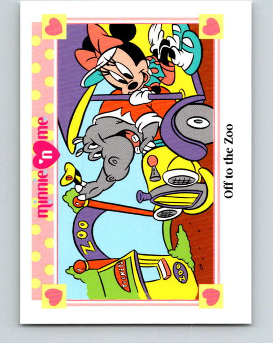 1991 Impel Disney Minnie 'n Me #109 Off to the Zoo V41537
