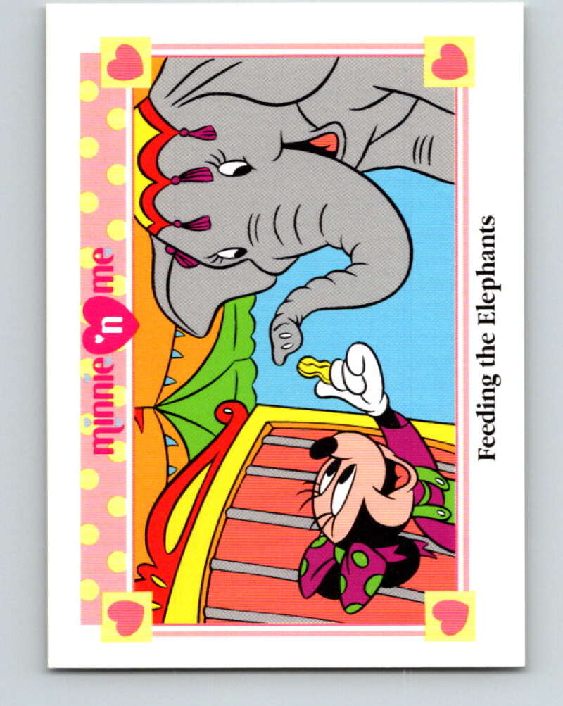 1991 Impel Disney Minnie 'n Me #113 Feeding the Elephants V41543