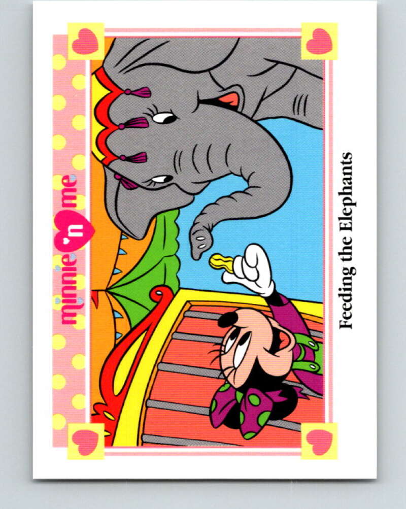 1991 Impel Disney Minnie 'n Me #113 Feeding the Elephants V41544