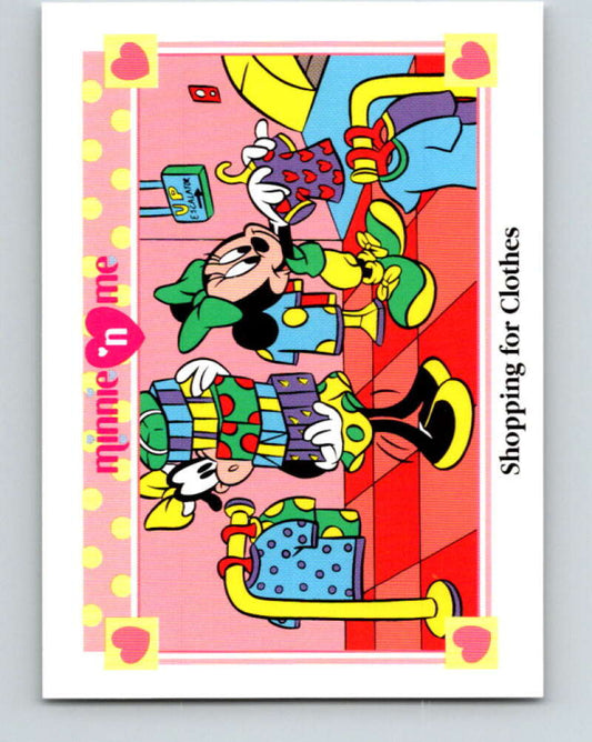 1991 Impel Disney Minnie 'n Me #120 Shopping for Clothes V41550