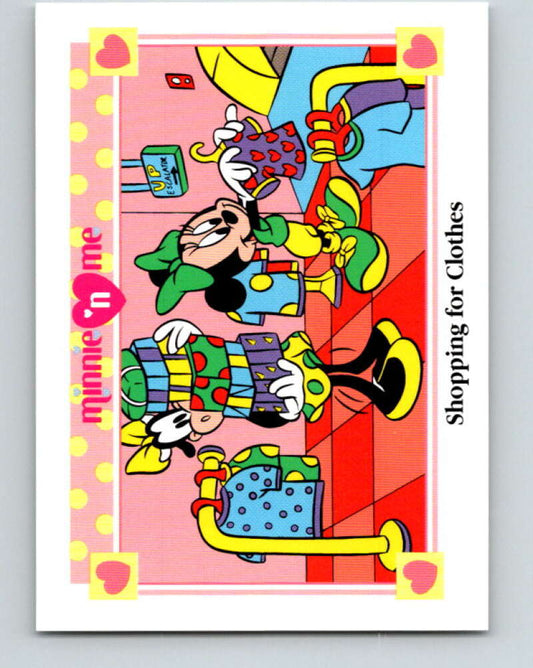 1991 Impel Disney Minnie 'n Me #120 Shopping for Clothes V41552