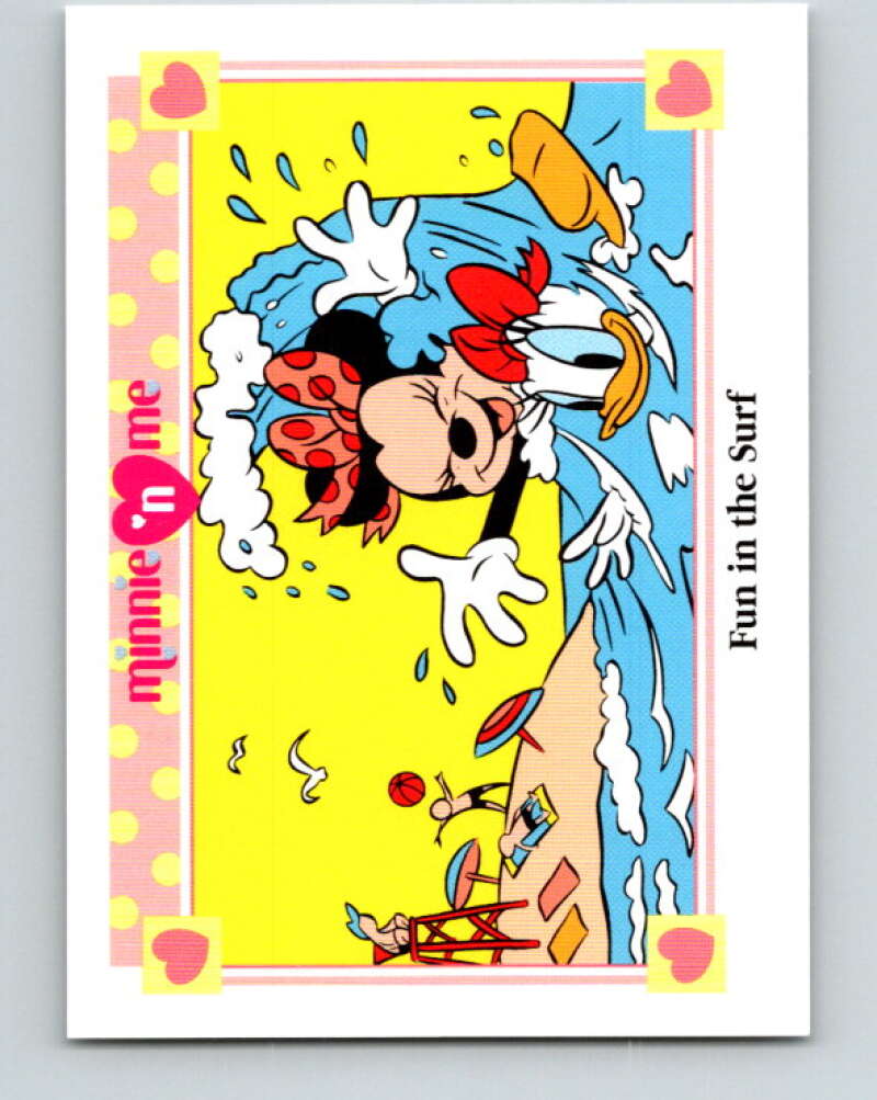 1991 Impel Disney Minnie 'n Me #131 Fun in the Surf V41565