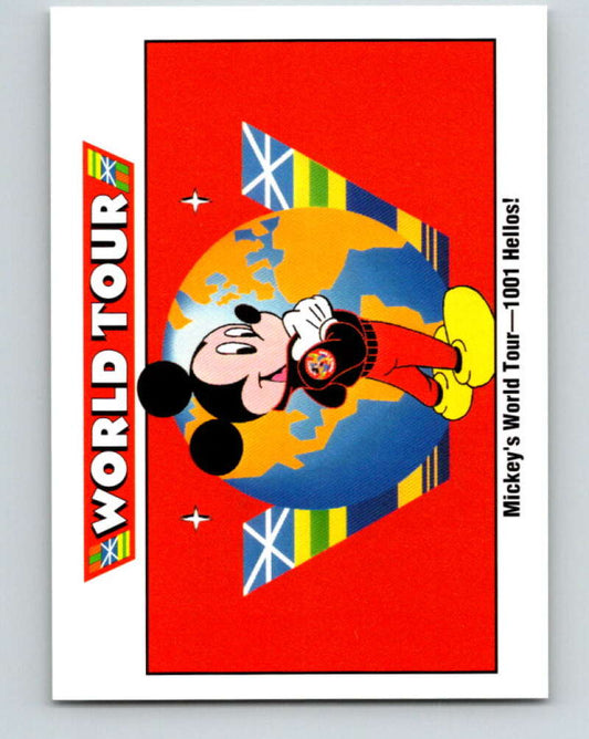 1991 Impel Walt Disney #172 Mickeys World Tour 1001 Hellos   V41961