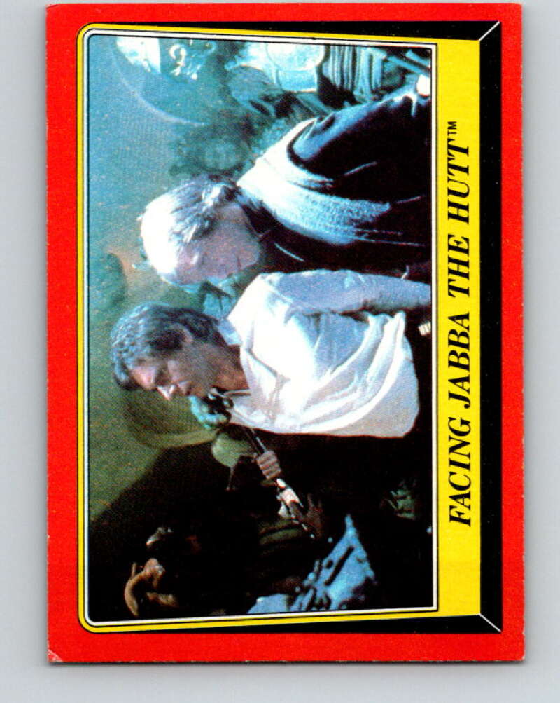 1983 Topps Star Wars Return Of The Jedi #37 Facing Jabba the Hutt   V42077