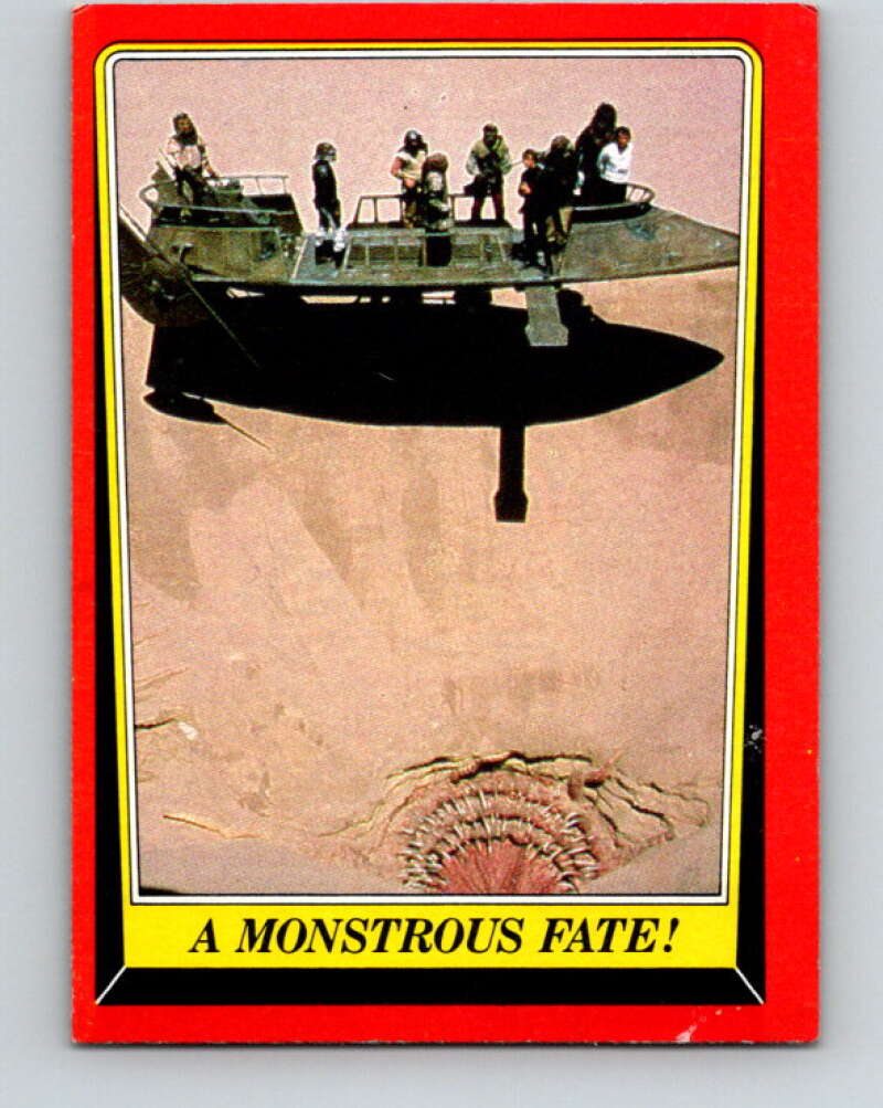 1983 Topps Star Wars Return Of The Jedi #41 A Monstrous Fate   V42080