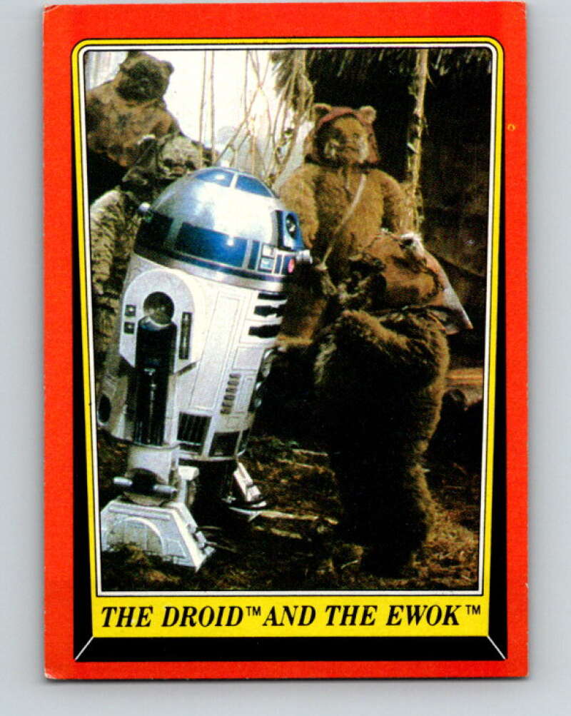 1983 Topps Star Wars Return Of The Jedi #90 The Droid and the Ewok   V42109
