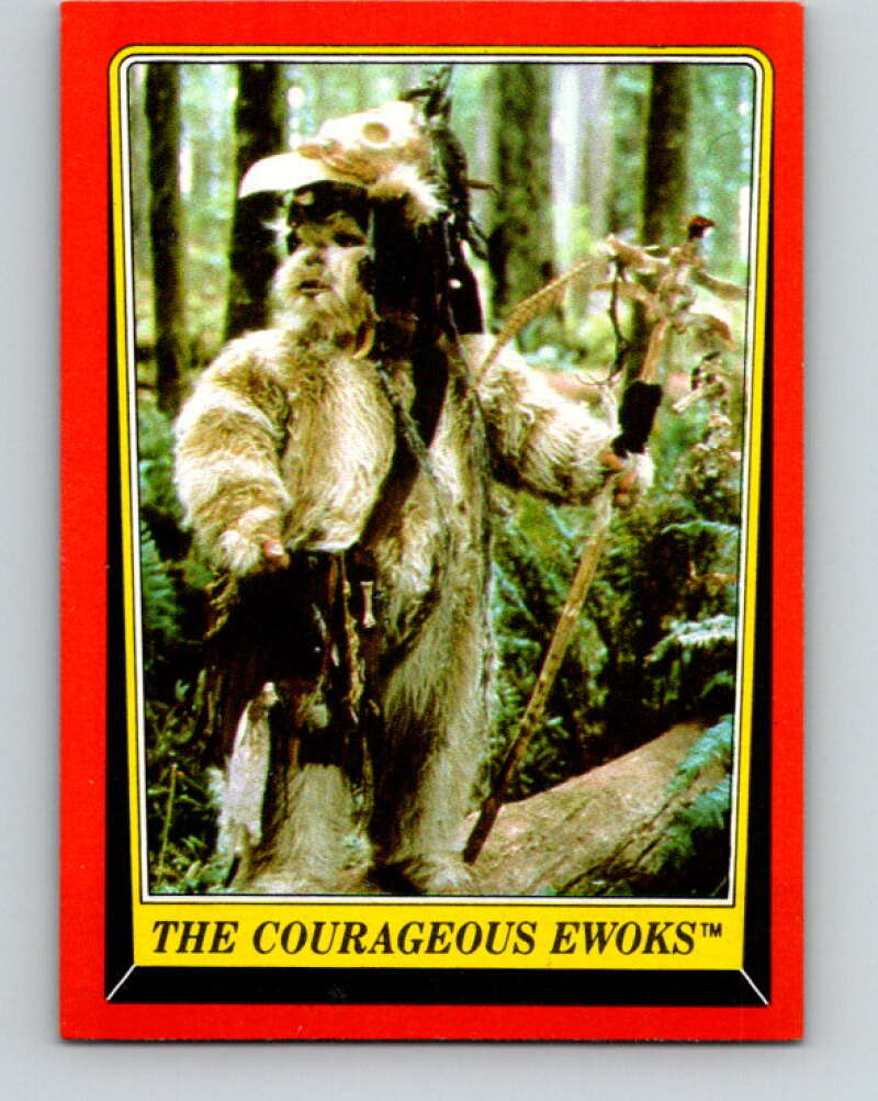 1983 Topps Star Wars Return Of The Jedi #103 The Courageous Ewoks   V42121