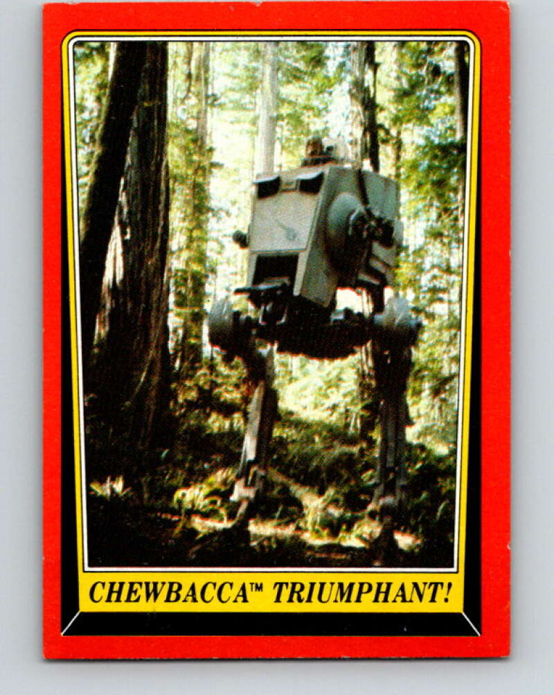 1983 Topps Star Wars Return Of The Jedi #110 Chewbacca Triumphant   V42124