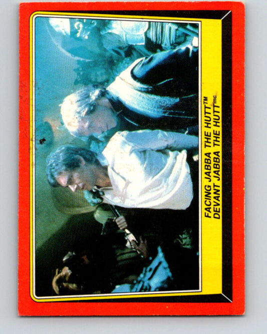 1983 OPC Star Wars Return Of The Jedi #37 Facing Jabba the Hutt   V42319