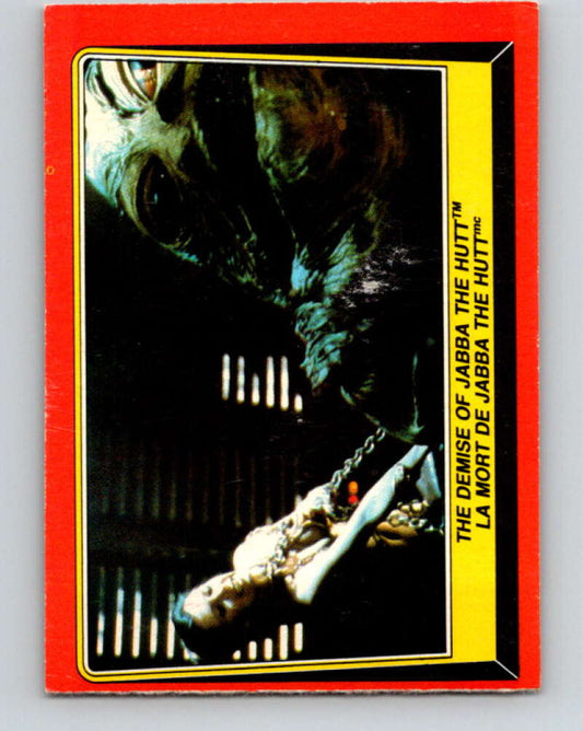 1983 OPC Star Wars Return Of The Jedi #46 The Demise of Jabba the Hutt   V42354
