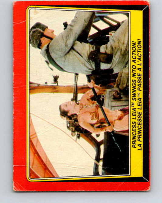 1983 OPC Star Wars Return Of The Jedi #52 Princess Leia Swings Into Action   V42379