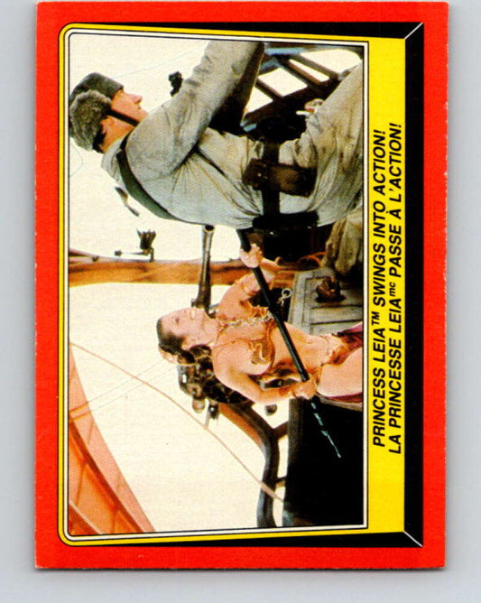 1983 OPC Star Wars Return Of The Jedi #52 Princess Leia Swings Into Action   V42380
