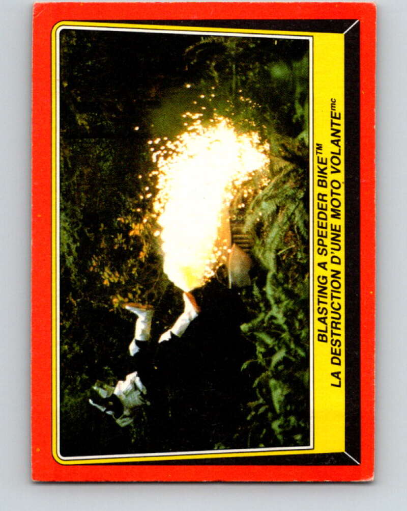 1983 OPC Star Wars Return Of The Jedi #70 Blasting a Speeder Bike   V42465