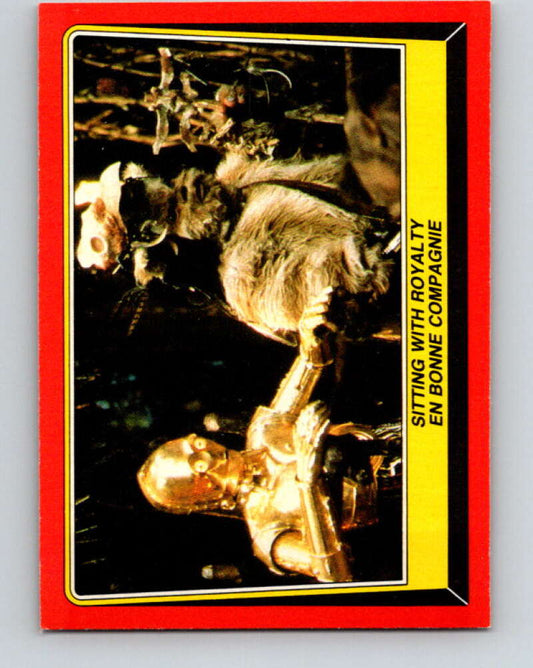 1983 OPC Star Wars Return Of The Jedi #82 Sitting with Royalty   V42512