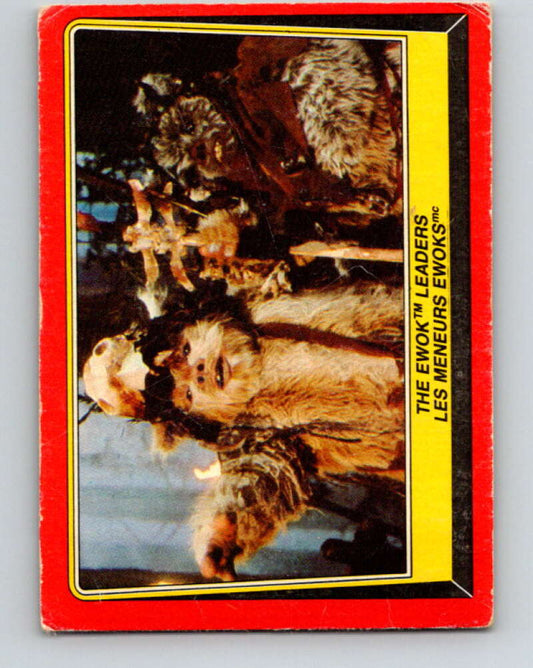 1983 OPC Star Wars Return Of The Jedi #84 The Ewok Leaders   V42518
