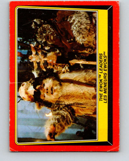 1983 OPC Star Wars Return Of The Jedi #84 The Ewok Leaders   V42519