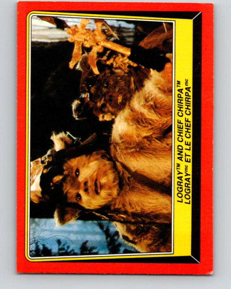 1983 OPC Star Wars Return Of The Jedi #85 Logray and Chief Chirpa   V42520