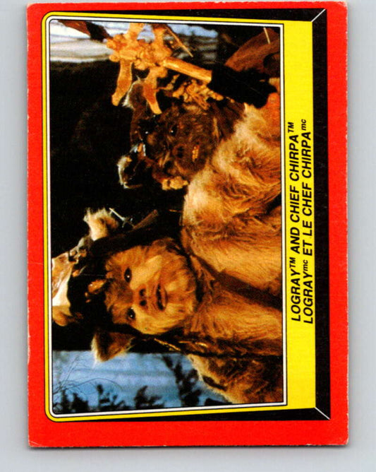 1983 OPC Star Wars Return Of The Jedi #85 Logray and Chief Chirpa   V42521