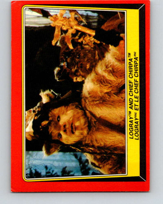 1983 OPC Star Wars Return Of The Jedi #85 Logray and Chief Chirpa   V42523