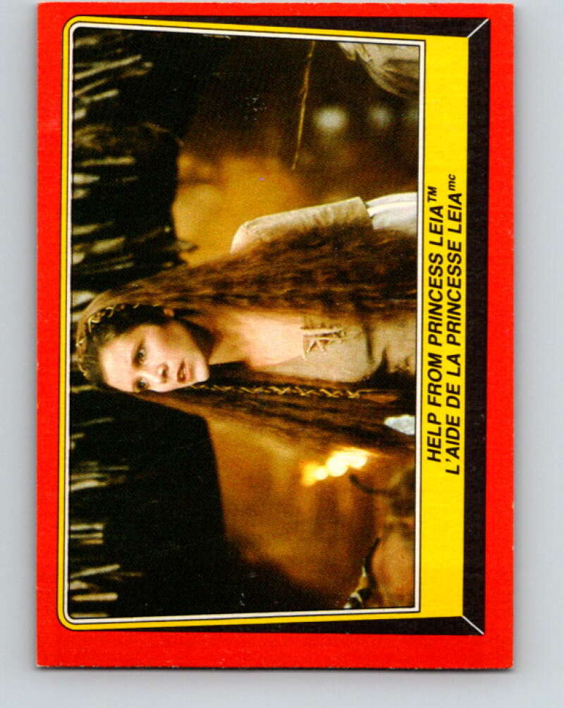 1983 OPC Star Wars Return Of The Jedi #86 Help from Princess Leia   V42528