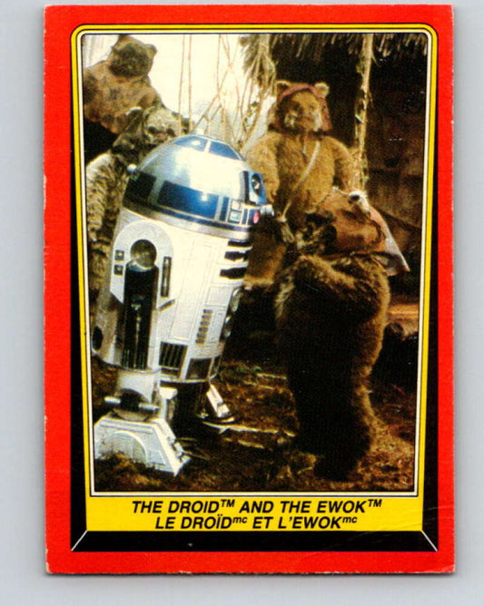 1983 OPC Star Wars Return Of The Jedi #90 The Droid and the Ewok   V42540