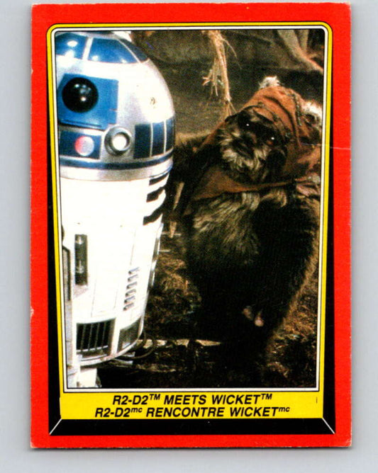 1983 OPC Star Wars Return Of The Jedi #91 R2-D2 Meets Wicket   V42542