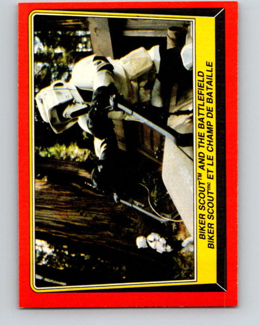 1983 OPC Star Wars Return Of The Jedi #97 Biker Scout and the Battlefield   V42569
