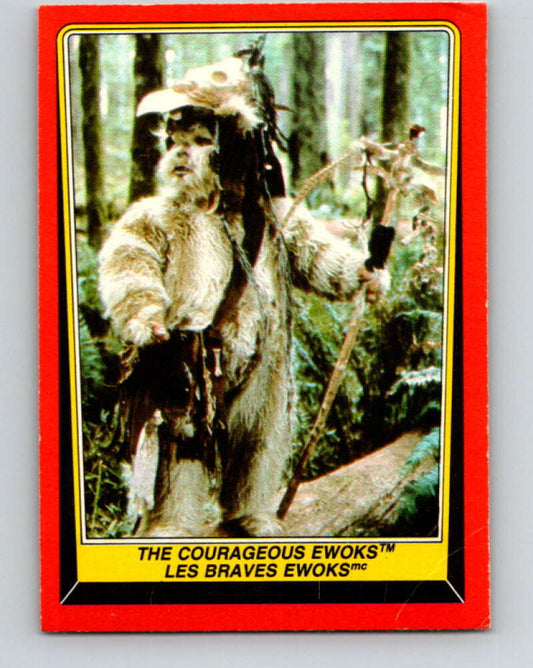 1983 OPC Star Wars Return Of The Jedi #103 The Courageous Ewoks   V42599