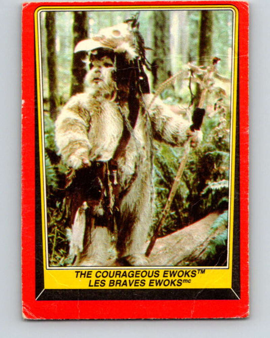 1983 OPC Star Wars Return Of The Jedi #103 The Courageous Ewoks   V42601