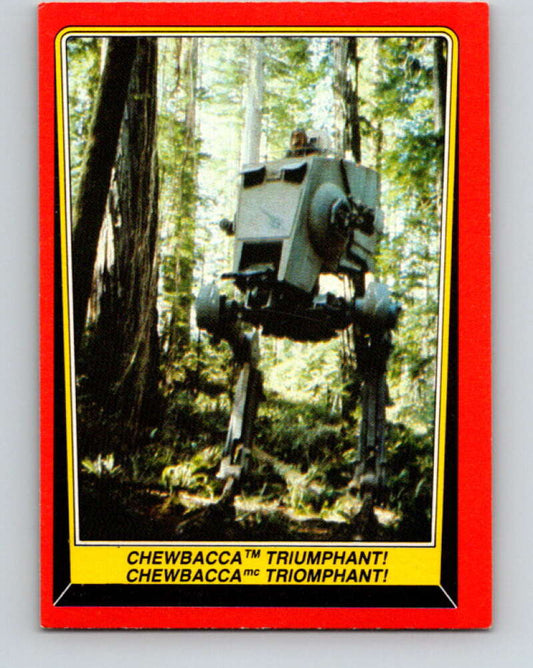 1983 OPC Star Wars Return Of The Jedi #110 Chewbacca Triumphant   V42632